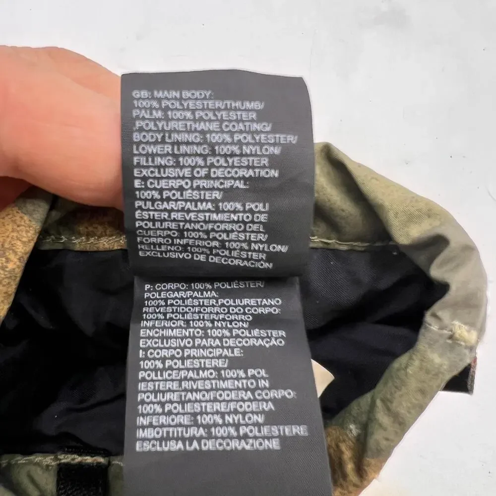 The North Face Mittens Youth L Large Montana Ski Goretex Camo Waterproof Snow